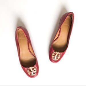 Tory Burch Red Chelsea Ballet Flats